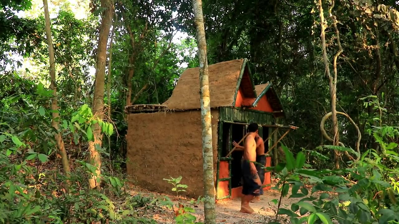 Build Amazing Secret Underground Mud house