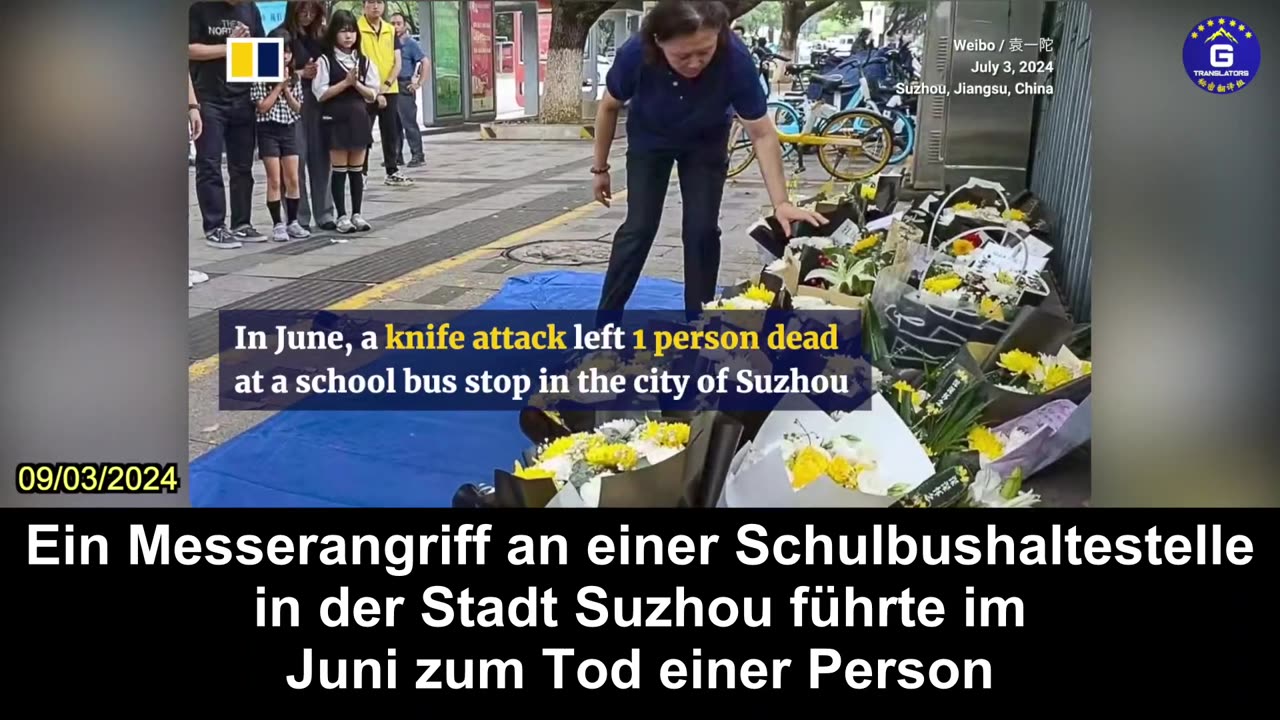 【DE】Elf Menschen wurden getötet, als ein Schulbus in Shandong (PRC) in eine Menschenmenge raste