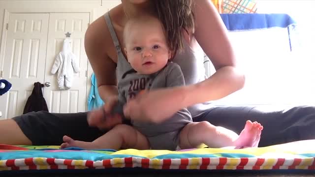 Silly Things When Baby Exercise | Fun and Fails Moments