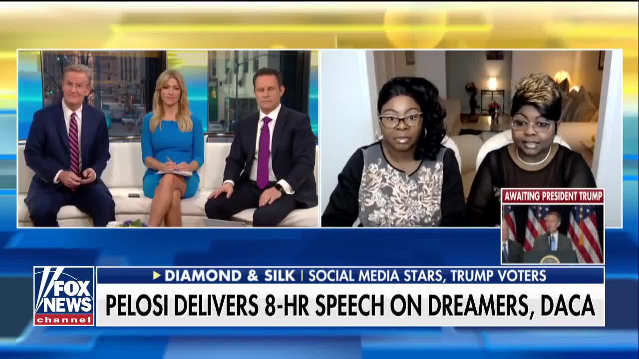 Diamond and Silk on Pelosi's marathon stand for Dreamers