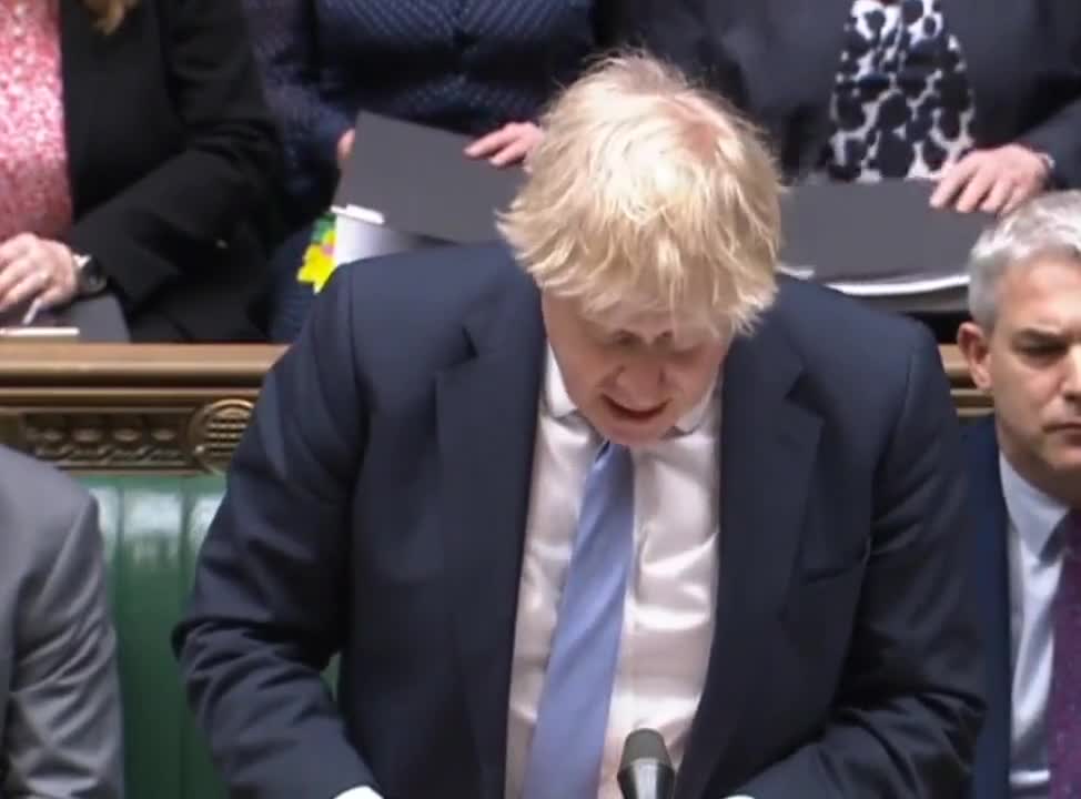 Boris Johnson announces the government will "end the last domestic [COVID] restrictions..."