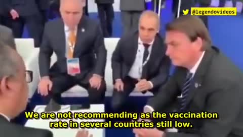 Brésilien Jair Bolsonaro-OMS Tedros Ghebreyesus OCT 2021