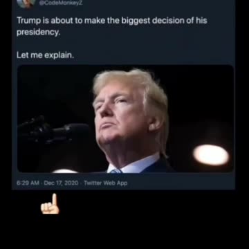 President Donald J Trump speaks in code, that's why he's a Wartime President and Commander-in-Chief