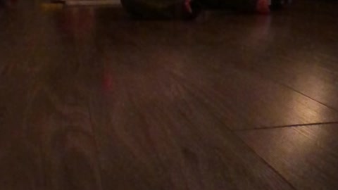 Cute baby ground ball
