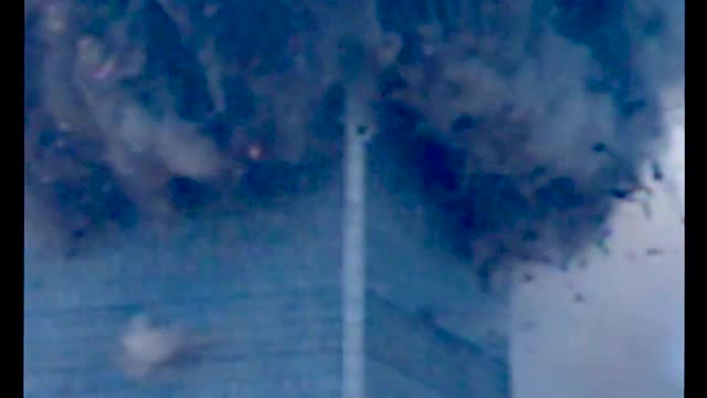 Controlled Demolition of WTC Tower 1 Enhanced Footage 9/11 2001