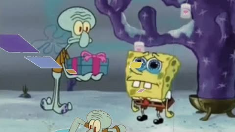 Squidward Is Playing With Tiles While SpongeBob Reacts To Losing His iPhone 📱