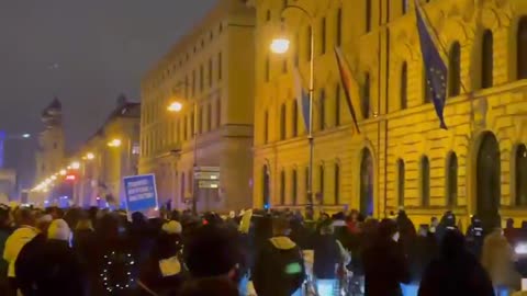 NOW Germany Protest in Munich against compulsory
