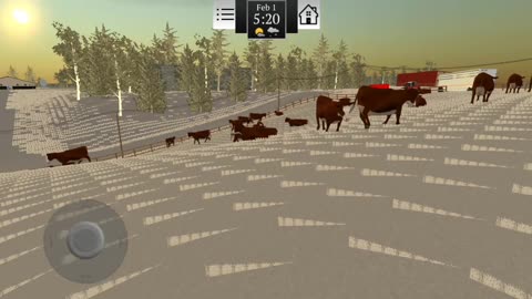 Farming USA 2 - hauling the beef cows on pasture