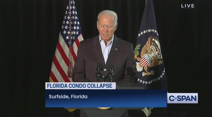 Biden Gets Confused About What He Told Victims' Families About Miami Apartment Building