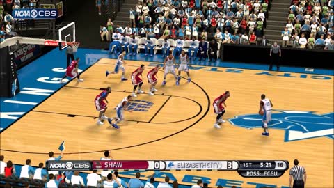 NBA 2k14 HBCU Basketball Mod Shaw vs Elizabeth City