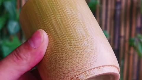 glass of bamboo