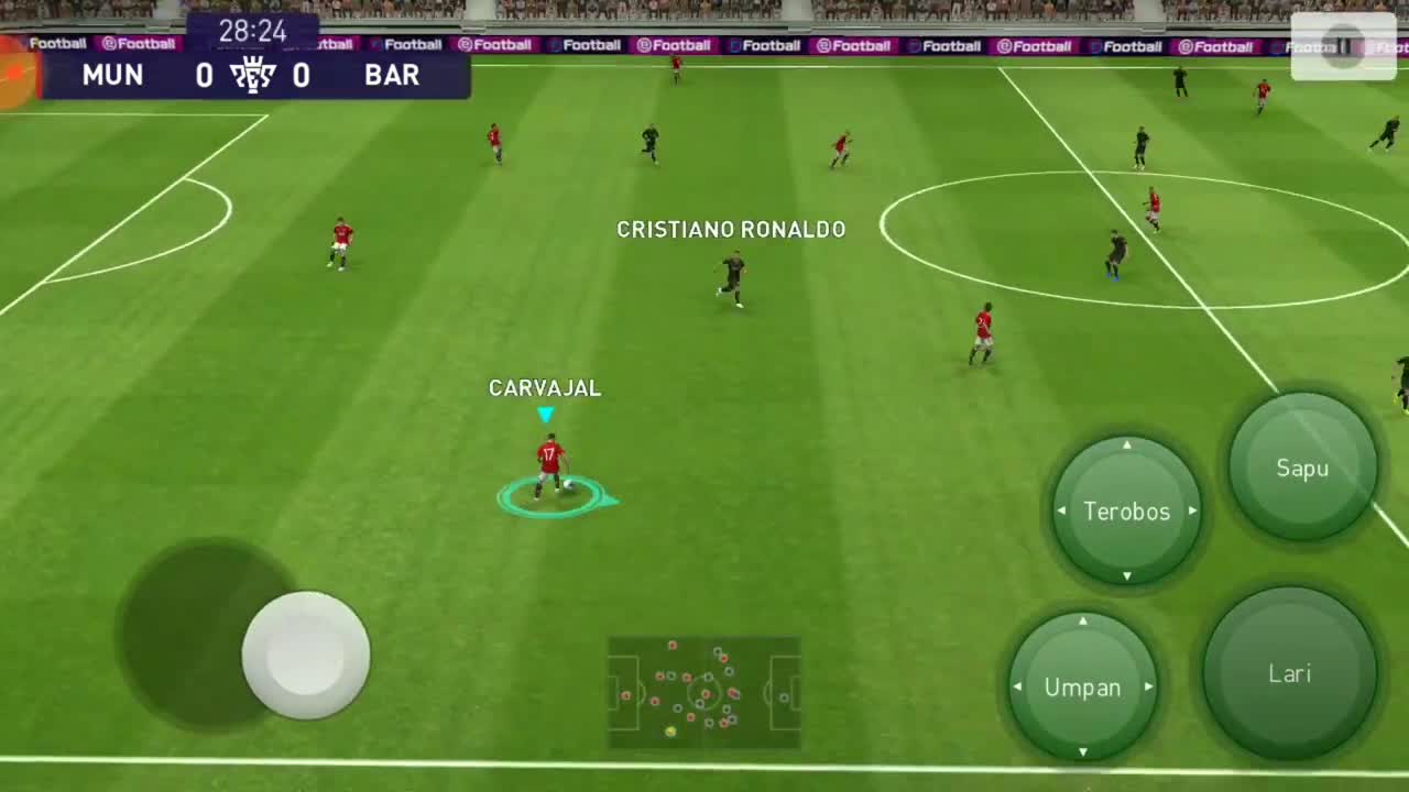 komentar pertandingan Game PES