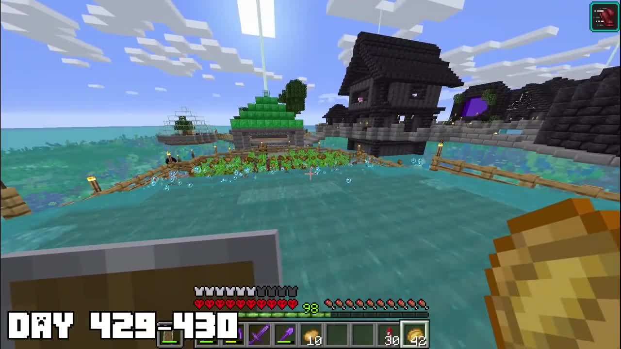 Minecraft, survived 500 days of Minecraft