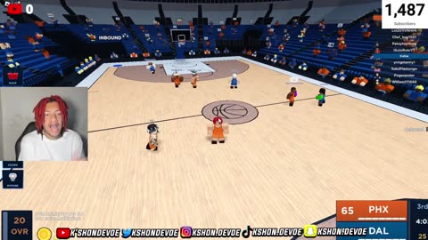 K'shon Plays Roblox Basketball