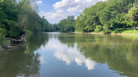 Humber river calm clear and beautiful reflection