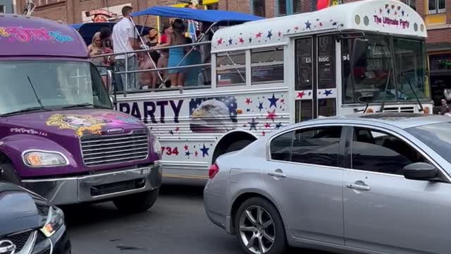 Party Bus #3 - Lower Broadway, Nashville, Tennessee