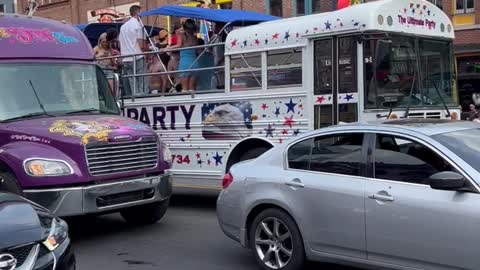 Party Bus #3 - Lower Broadway, Nashville, Tennessee