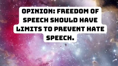 Is freedom of speech too free?