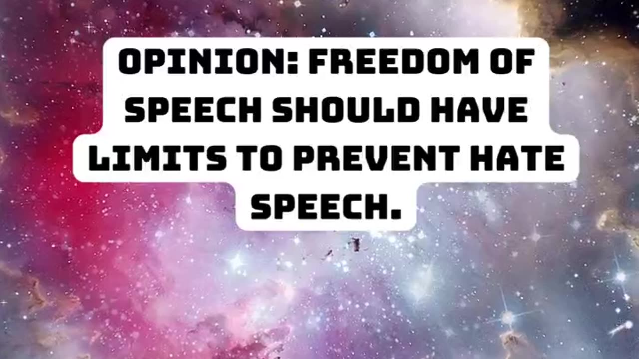 Is freedom of speech too free?