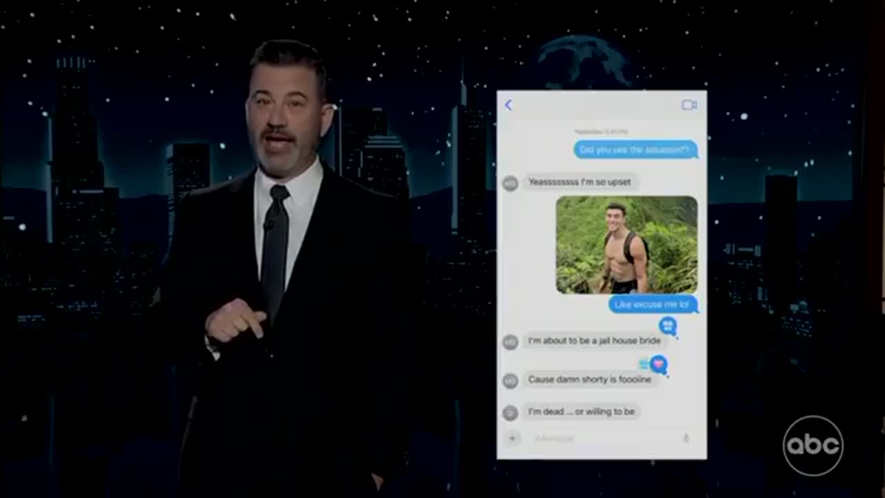 Jimmy Kimmel Says His Staff ‘Love’ UHC Assassin: ‘There’s a Huge Wave of Horny Right Now’