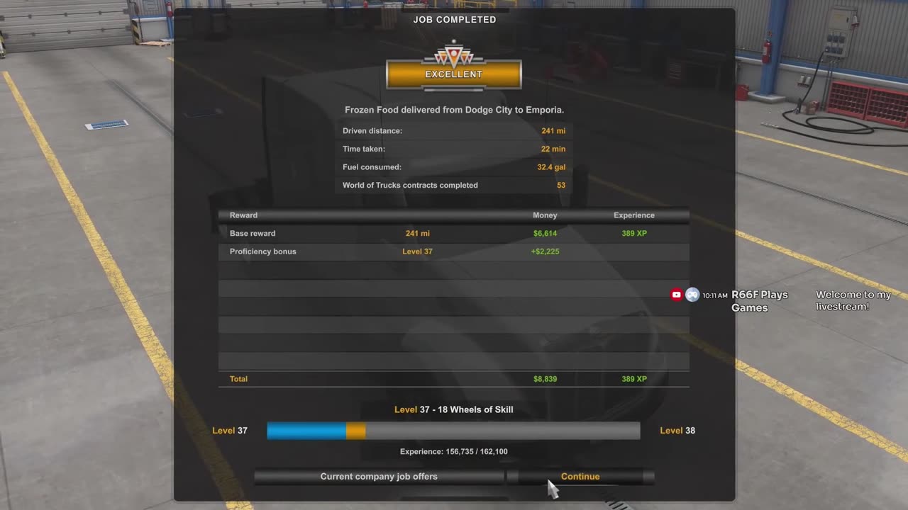 Playing some more of American Truck Simulator: Kansas DLC (YouTube Livestream)