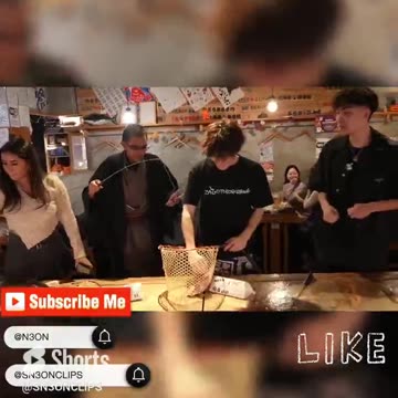 N3ON CATCHES FISH TO EAT!