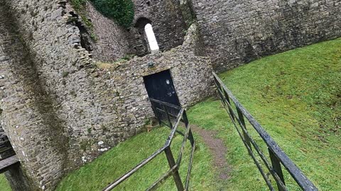 Menobier Castle. Pembrokeshire wales. GoPro