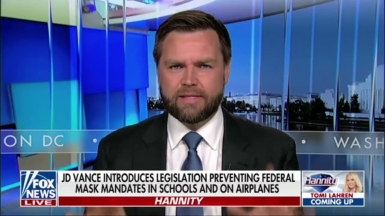 J.D. Vance To Introduce A Bill That BANS FEDERAL MASK MANDATES