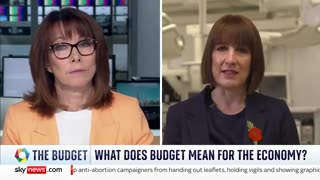 Chancellor tells Sky News she 'won't do a budget like this again' after £40bn tax rises