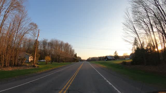 Driving Around Thru 04-24-2022 4K Front PA Pennsylvania 191 Wayne County Lake Ariel (4)