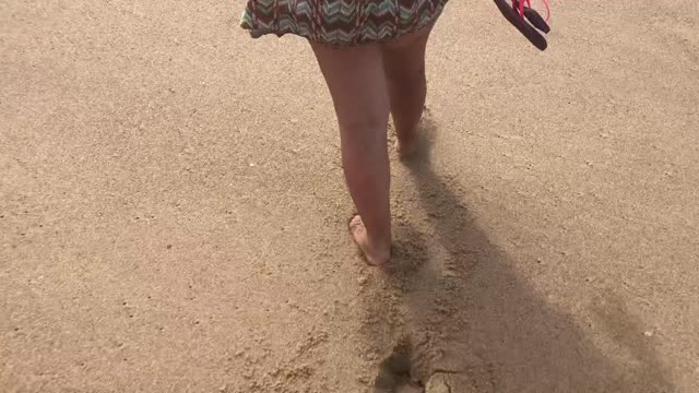 footsteps in the sand