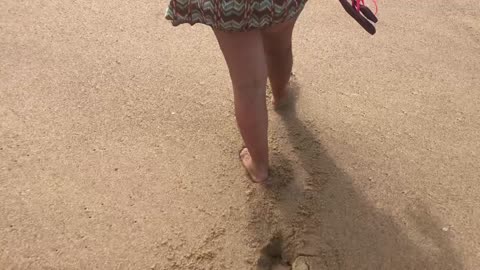 footsteps in the sand