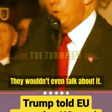 Trump told EU countries US won't protect them if they don't pay.