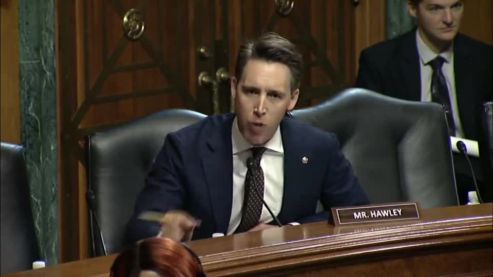 Sen. Hawley to Deputy AG Monaco