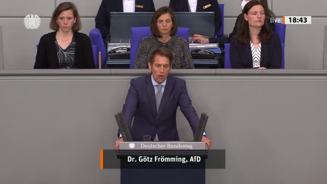 Dr. Götz Frömming Rede vom 18.05.2022 - Unterstützung in Bildung u. Forschung für Geflüchtete
