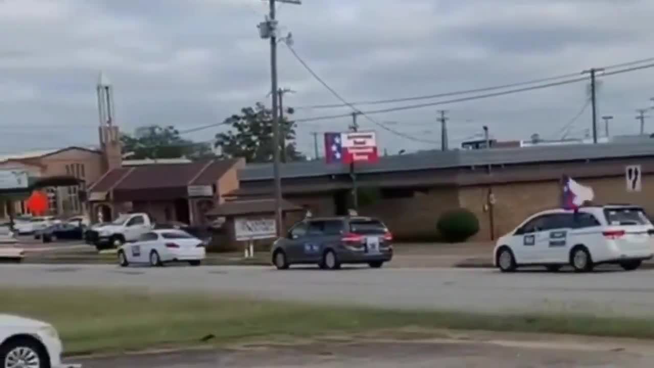 Biden Car rally of 8 hired vehicles!