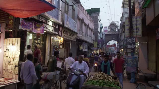 Old street people Moving With Vendors