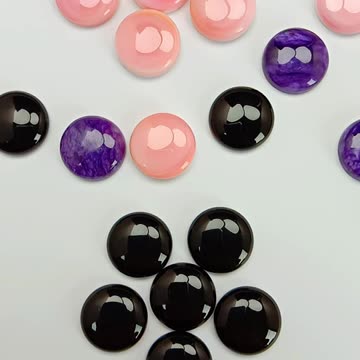 Princess spiny oyster and onyx with Charoite 15mmm*15mm cabochon high quality06