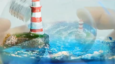 'Ocean in the light bulb' Do not throw away the broken bulb at home, and it works well to make it