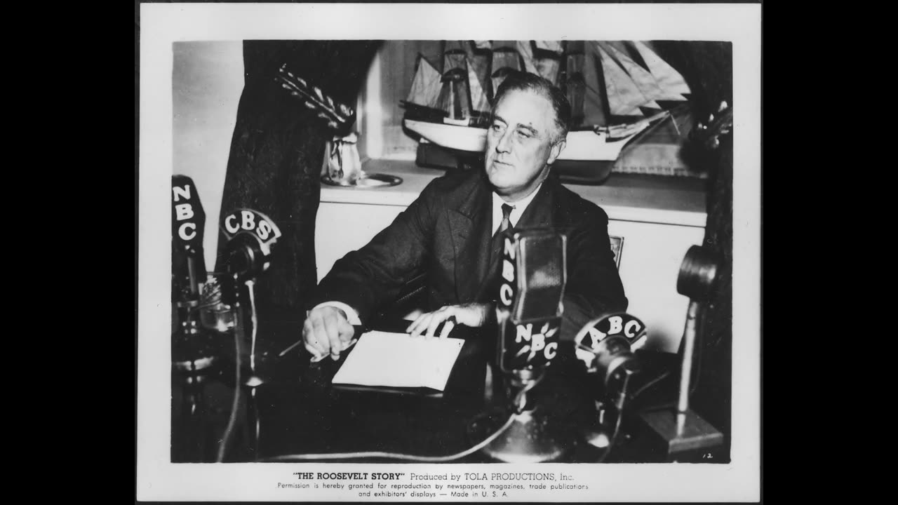 FDR - March 12, 1933 - 1st Fireside Chat "Banking Crisis"