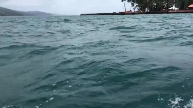 Jet ferry in Andaman ocean! Port Blair to Rose island..