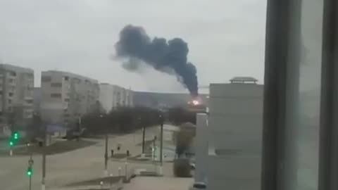 Ukraine War - Oil Depot in Lugansk Hit