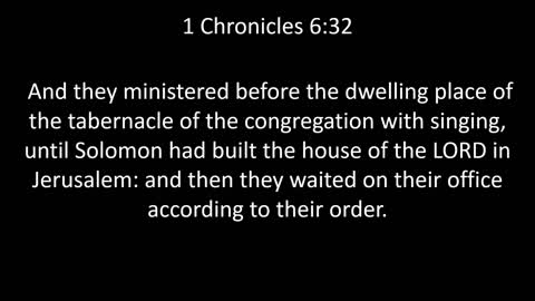 KJV Bible 1st Chronicles Chapter 6