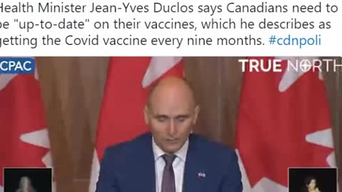 Canada’s Nazi regime Health Minister Demands COVID Booster Shots Every 9 Months to Keep Vaccine Status ‘Up-to-Date', Canadian gangster government demanding vaccine every 3 months or they shut you off there gangster Nazi grid