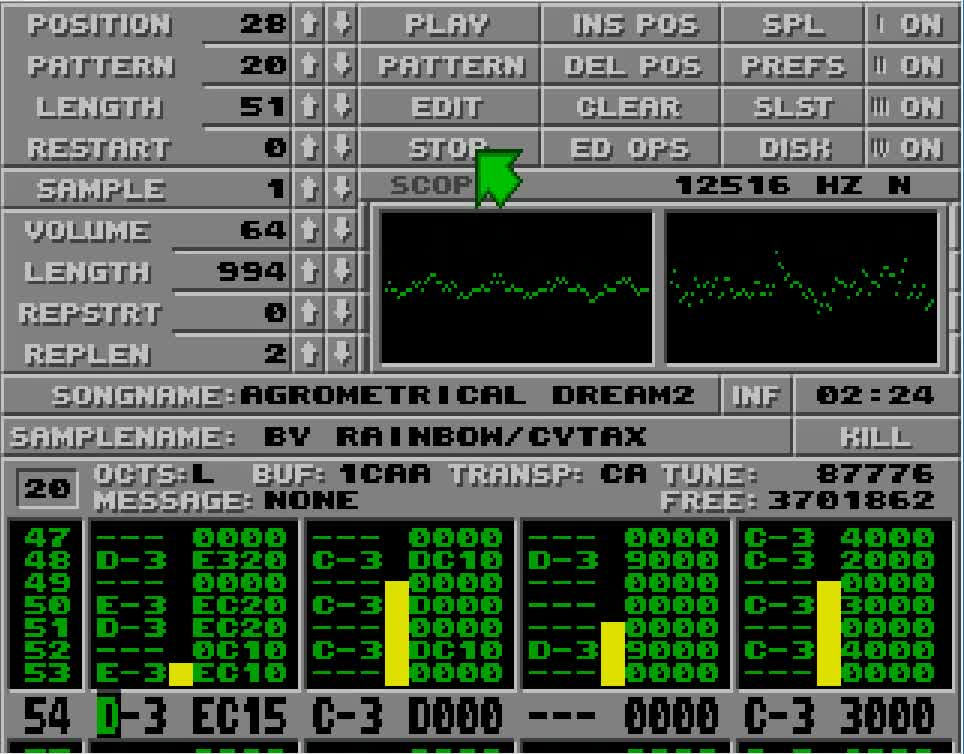 Amiga and Atari ST Protracker Music Mods - Agrometrical Dream