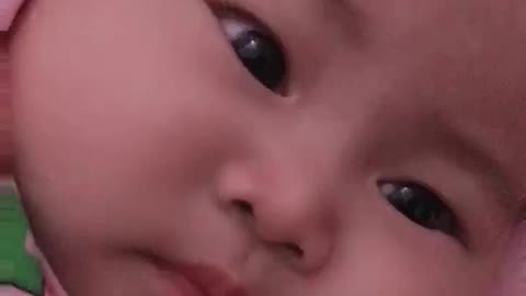 Cute baby learn to speak!