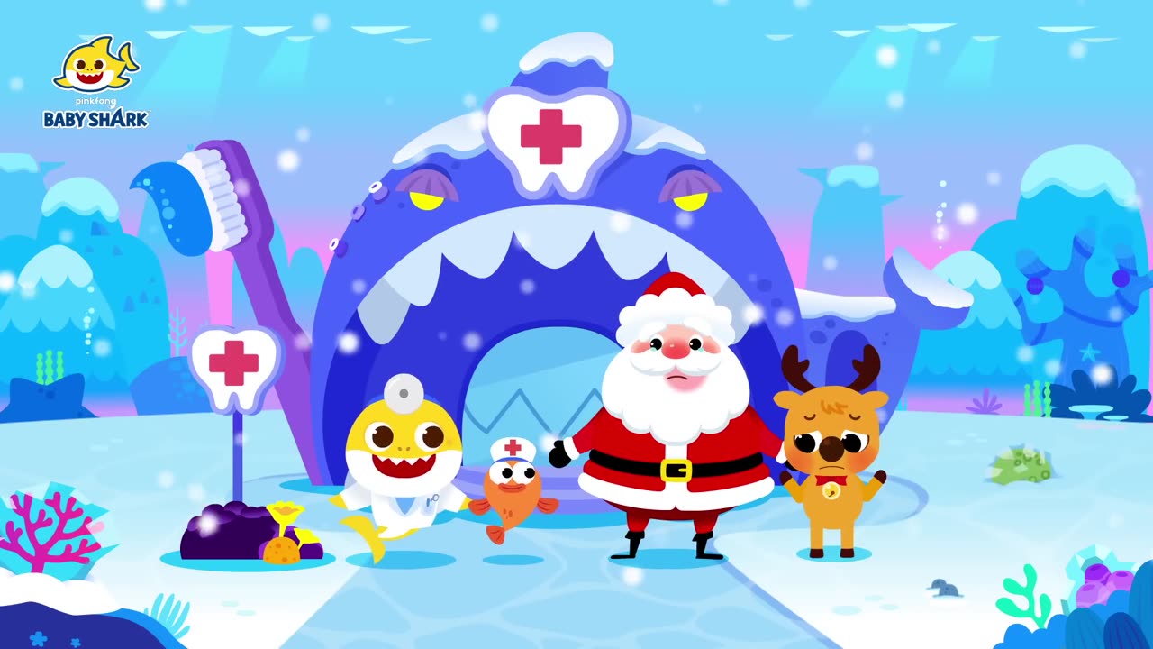 [NEW] Santa & Thief's Teeth are Hurting! - Christmas Checkup Baby Shark Doctor - Baby Shark Official