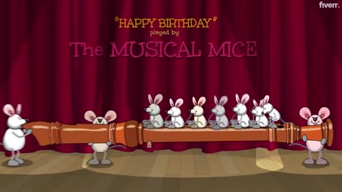 Make a funny musical mice happy birthday video by Scozoo