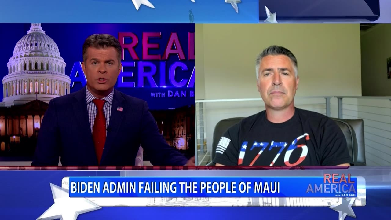 REAL AMERICA -- Dan Ball W/ Kelly Armstrong, Maui Resident Reacts To Biden's Visit