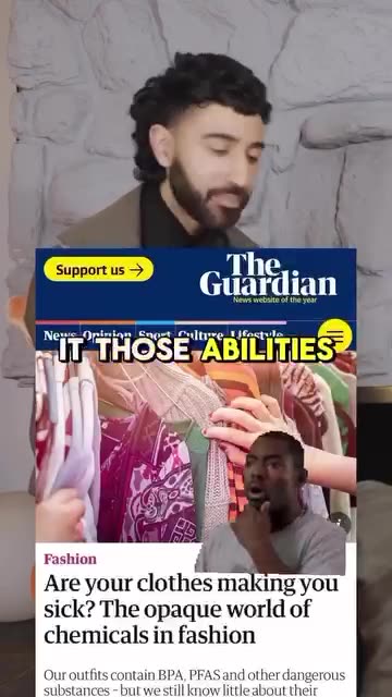 Synthetic clothes can harm